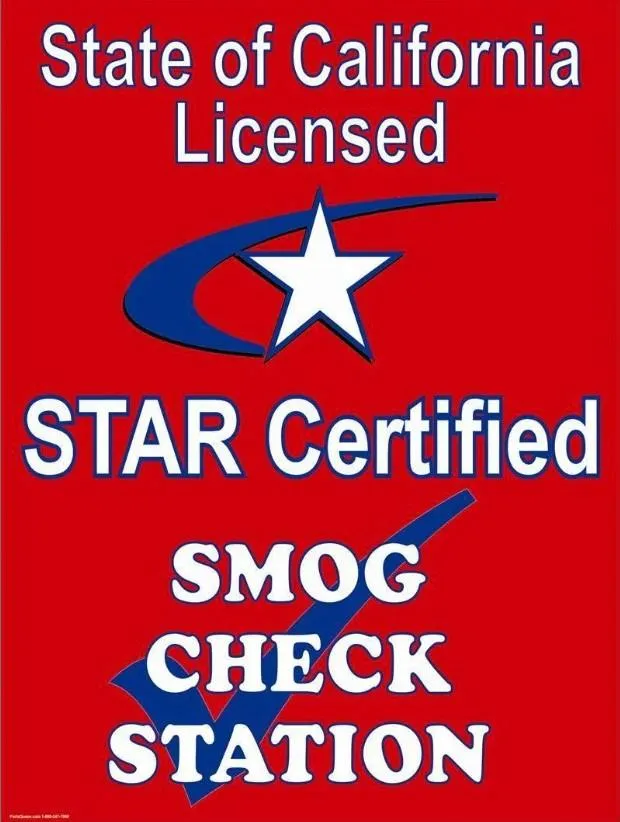 State of California Licensed STAR Certified Smog Check Station
